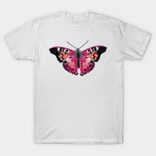 Spirograph Painted Lady Pink Butterfly T-Shirt